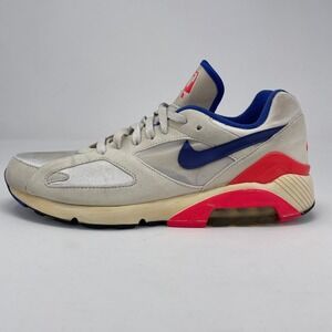 Nike Air Max 180 OG Ultramarine 2013 White Blue Red Iconic 559604-146 Mens 11